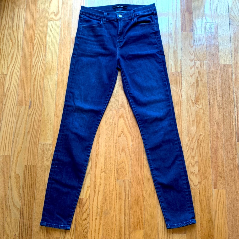 J BRAND DARK rinse skinny jeans size 29, mid waist